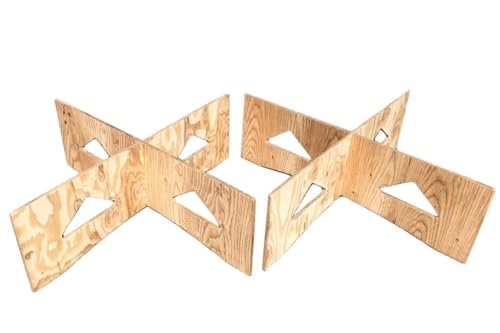 Amazon.co.jp: コンパネ作業台X脚2組 組み立て式 ペケ台 簡易台